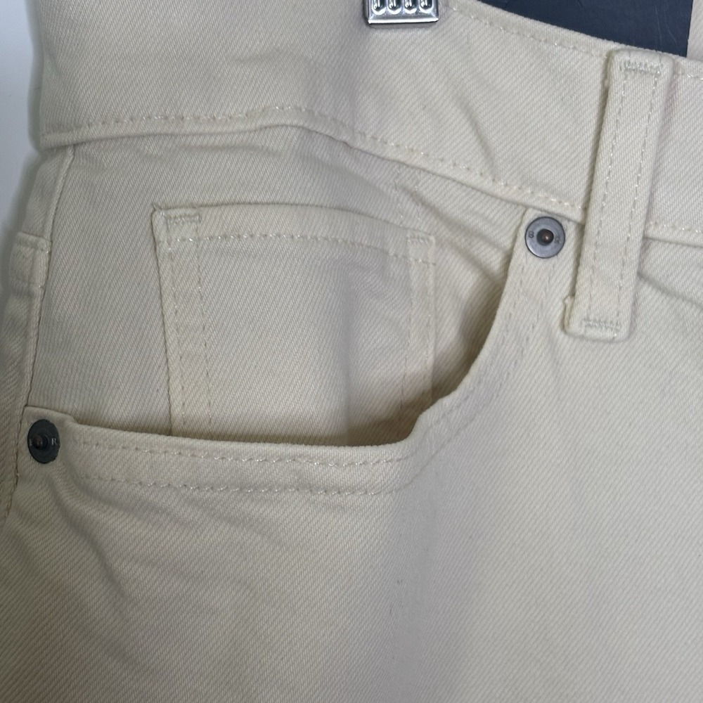 Banana Republic The Beau Jean Ankle 32/14 NWT Ecru Low Rise NEW Fray Raw Hem - Picture 3 of 16